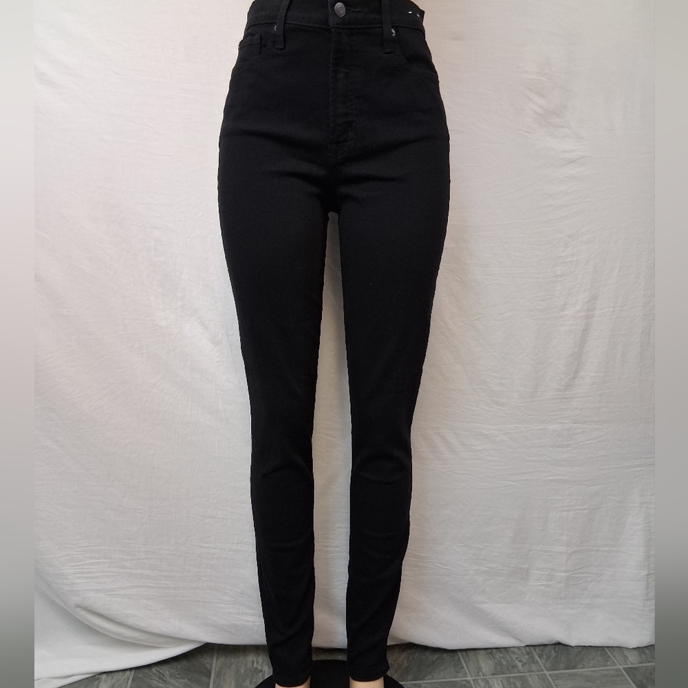GAP High-Rise Black Skinny Jean Size 30/10 - Picture 8 of 17